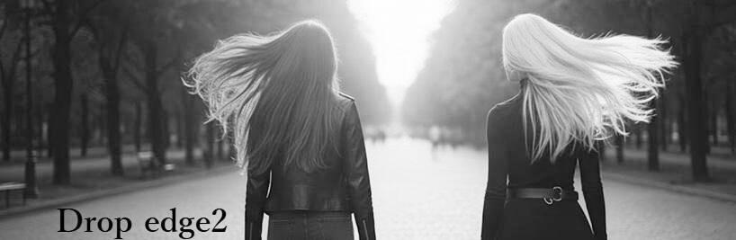 美容師仕上げのツヤ髪スタイル。ドロップエッジ2でうねり・広がりを抑えた朝のスタイリング