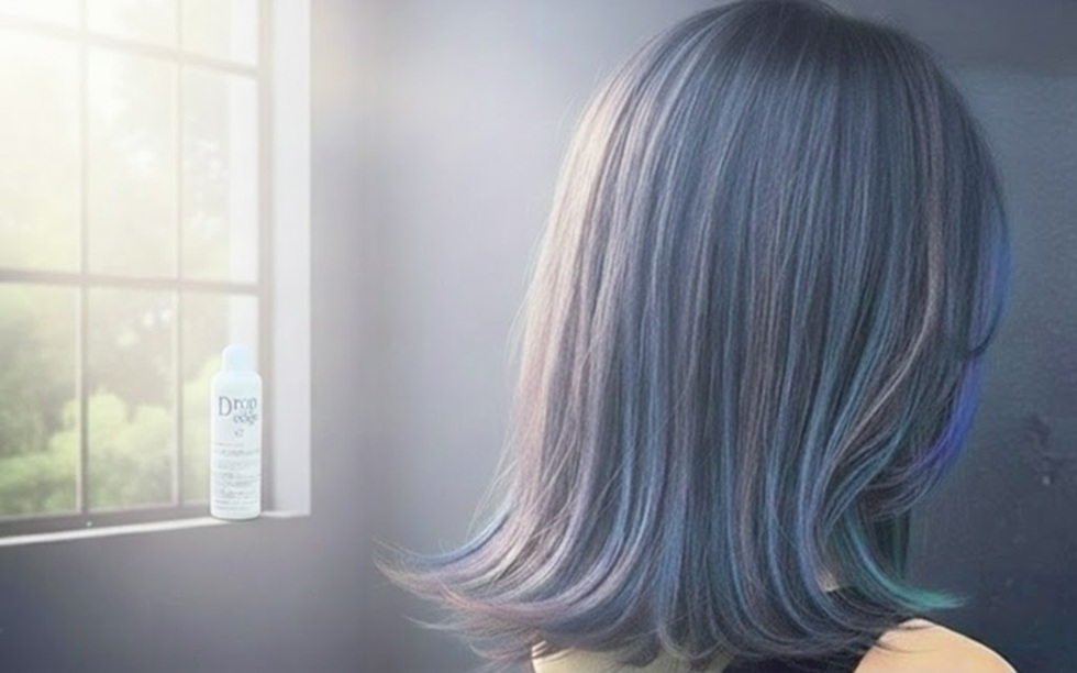 ヘアミルク ドロップエッジ2による仕上がり。乾燥して広がる剛毛もしなやかにおさまる女性の艶髪イメージ